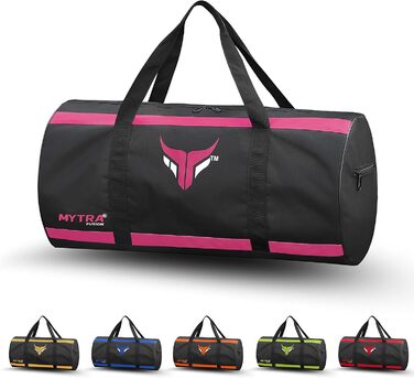 Mytra Fusion спортивна сумка для тренувань з регульованим плечовим ременем, для чоловіків і жінок, дорожня, для спорту, чорна/рожева