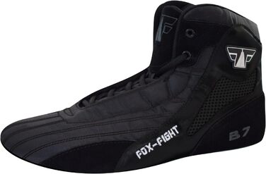 FOX-FIGHT B7 Samba Shoes Black Edition - Професійне взуття для самбо, регбі, боротьби (чорний, 41 EU)