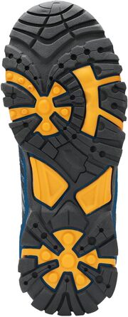 Дитячі трекінгові черевики Trolltunga Hiker Mid від Trollkids, 29 EU, чорно-сталево-блакитні