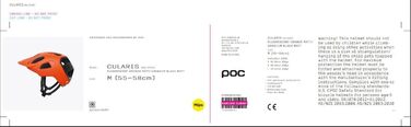 Шолом велосипедний POC Cularis - Легкий шолом для гірського велосипеда з MIPS захистом, Fidlock замок (Помаранчевий/Чорний матовий, M (55-58 см))