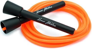 Скакалка для фітнесу HONOR ATHLETICS – ідеальна для Double Unders, боксу, MMA. Регульована довжина до 3 метрів (NEON ORANGE)