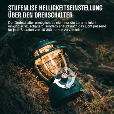 Ліхтар кемпінговий Olight Olantern Classic 2 Pro, 300 LM, LED, ретро-стиль, USB, регулювання яскравості, для кемпінгу, саду, туризму (світло-зелений)