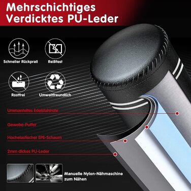 Стенд-боксерський мішок GIKPAL, 67 дюймів, для кікбоксингу та ММА, з 2 ланцюгами, для дітей та юначів