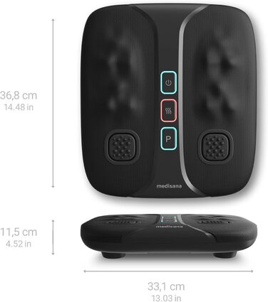 Medisana LM 100 Преміум масажер для ніг і стоп з шиацу, вібрацією та підігрівом, для поліпшення лімфотоку та кровообігу