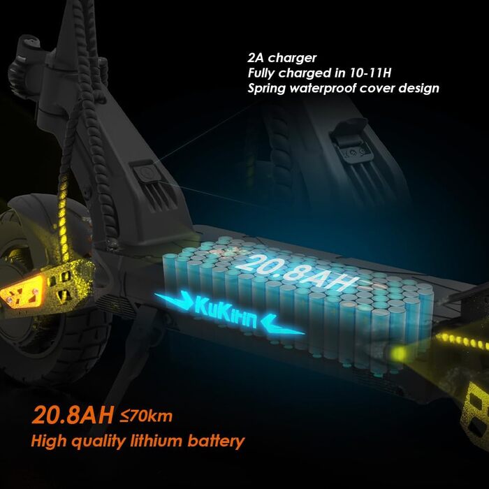 Електросамокат Kukirin G2 Master 52V 20.8Ah, запас ходу 70 км, 10'' колеса