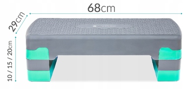 Фітнес-степпер Sapphire з регулюванням висоти, протиковзкий, 68x29 см