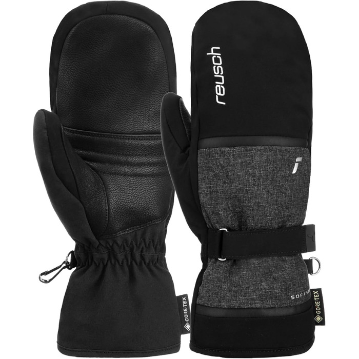 Жіночі рукавиці Reusch Alessia Gore-Tex, екстра теплі, водонепроникні, дихаючі, чорний меланж, розмір 7.5