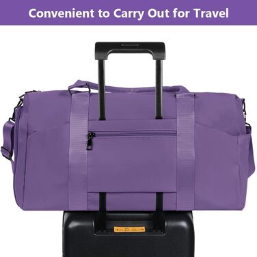 Спортивна сумка Flintronic: дорожня сумка, містка для подорожей, з відділенням для взуття та мокрих речей, водонепроникна, для чоловіків та жінок, чорна (#3 фіолетовий)