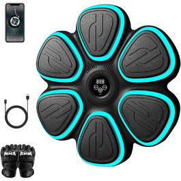 Електронна боксерська машина для дому та фітнес-залу: інтелектуальний тренажер з музикою та рукавичками