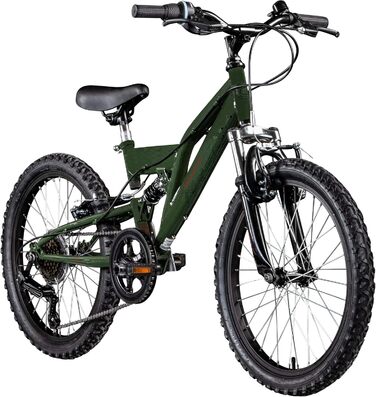 Дитячий велосипед Galano FS180 18 дюймів для дітей від 5 років, легкий гірський MTB, універсальний для хлопчиків і дівчаток, двухпідвісний