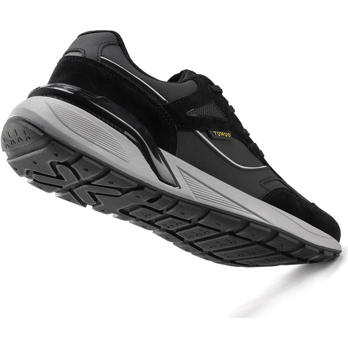 Чоловічі кросівки для відпочинку, бігу та ходьби. Розміри 41-45 EU (44 EU, чорний/сірий)