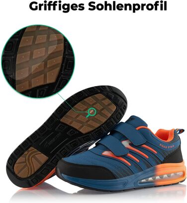 Кросівки для бігу жіночі та чоловічі з амортизацією, спортивні, легкі, темно-синій, помаранчевий (43 EU)