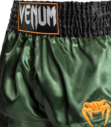 Шорти для тайського боксу Venum Classic Muay Thai (Зелений/Чорний/Золотий, M Slim)