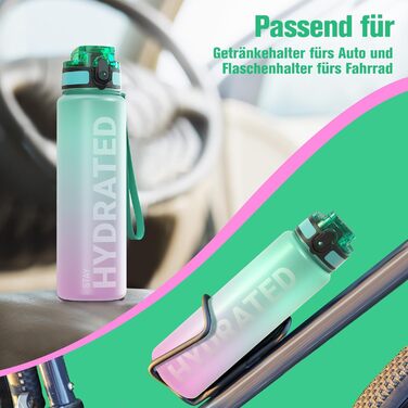 Спортивна пляшка Sahara Sailor 750 мл, BPA-free Tritan, герметична, для води, для велосипеда, кемпінгу, йоги, фітнесу, колір Kaugummi