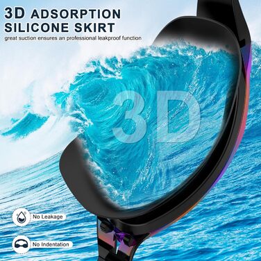 Окуляри для плавання дорослих та юніорів - антизапарні, HD лінзи, захист від УФ, водонепроникний ущільнювач, для тренувань, пляжу/басейну - зручна посадка, унісекс, чоловічі та жіночі окуляри для плавання