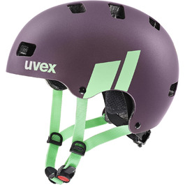 Дитячий велосипедний шолом uvex kid 3 cc, розмір 51-55 см, сливово-м'ятний, міцний, з вентиляцією та регулюванням