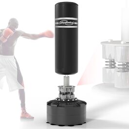 Боксерський мішок Physionics Standboxsack 175 см з наповнювачем, стійка з присосками - для боксу та фітнесу