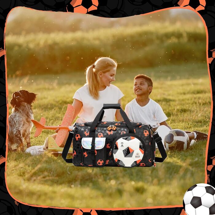 Дитяча спортивна сумка HTgroce для дівчаток з відділенням для взуття, ідеальна для ночівлі, балету, танців, спорту та подорожей (білий)