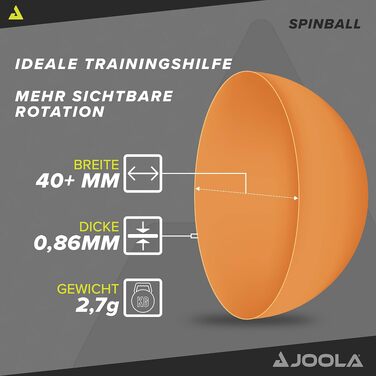 Набір тенісних м'ячів для настільного тенісу JOOLA Spinball (2 шт.), багатоколірні, унісекс