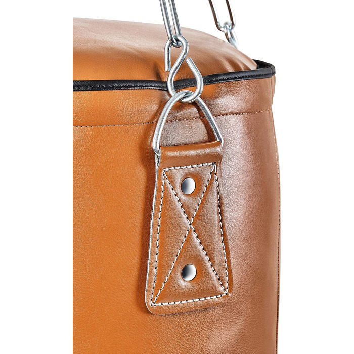 Боксерський мішок Bad Company Retro з металевим ланцюгом, штучна шкіра, 80/100/120/150/180 x 35 см, коричневий (не наповнений)