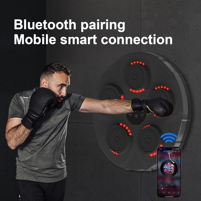 Електронна музична бокс-машина з Bluetooth, настінна, портативна, з боксерськими рукавичками для сімейних розваг та зняття стресу