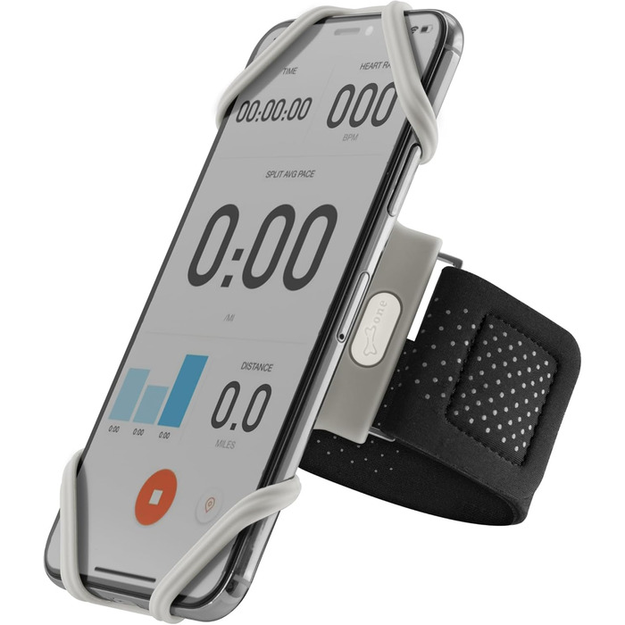 Спортивний браслет на руку BONE для iPhone/Samsung, чорний, L (25-40см)