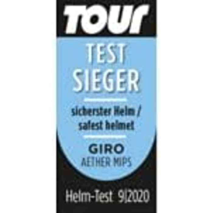 Велошолом Giro Aether MIPS середній 55-59 см білий/срібний