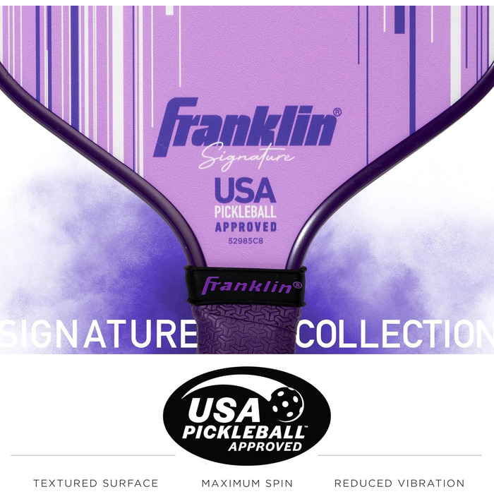 Професійна ракетка для піклболу Franklin Sports Signature з MaxGrit поверхнею, поліпропіленовий 13/16 мм сердечник, USAPA сертифікат, для турнірів