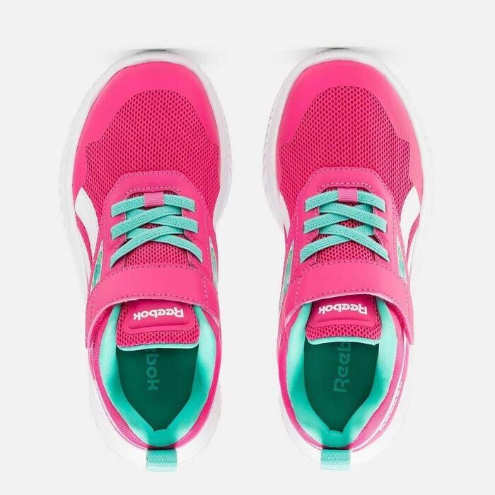 Дитячі кросівки Reebok Rush Runner 5 для дівчаток, розмір 33 EU, кольори: Boldpink, Unleashedgreen, White