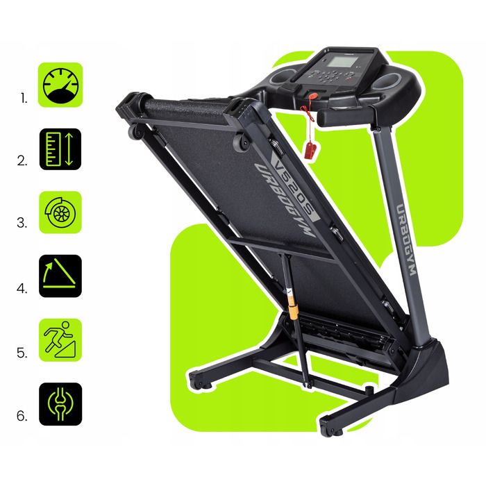 Електрична бігова доріжка Urbogym V520S (до 130 кг)