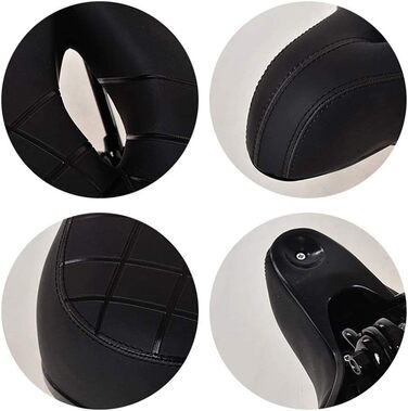 Lespar М'який ергономічний велосипедний сідло з гелем, підходить для жінок та чоловіків, туристичний сідло для міста, амортизований, комфортний гелевий сідло, велосипедне сідло для чоловіків та жінок