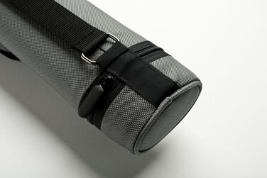 Більярдний кейс CUEL Sport Silver 2/2 для пул-кіїв, з плечовим ременем, ручкою та двома бічними кишенями для аксесуарів