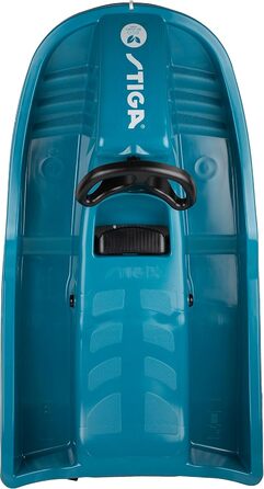 Дитячі санки STIGA Snowpower з кермом, від 5 років, чорно-блакитні