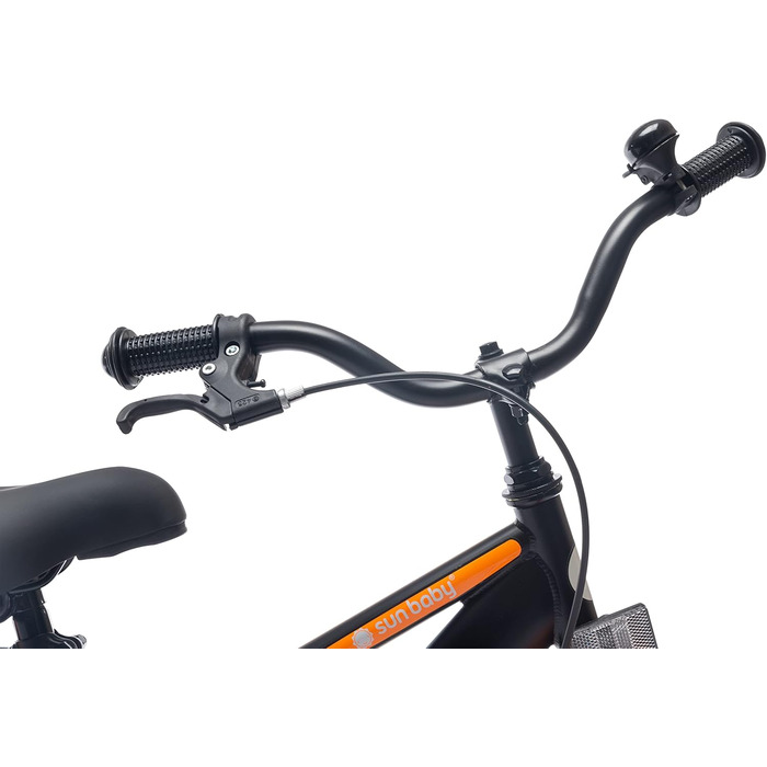 Дитяче велосипед Sun Baby Tiger Tracker 16 дюймів (Neon Orange) з бічними колесами для хлопчиків 2-6 років