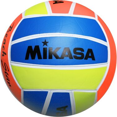 Волейбольний м'яч Mikasa Beach Star, неон-жовтий/неон-оранжевий