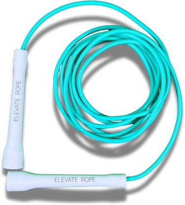 Стрибкове канат Elevate Speed Rope MAX: професійний, міцний PVC з нейлоновою серцевиною, 5 мм, до 3 метрів, турквоаз
