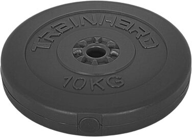 Комплект млинців TrainHard 20-30 кг із пластику та цементу, для штанги з отвором 30/31 мм, 2×2,5 кг і 4×5 кг