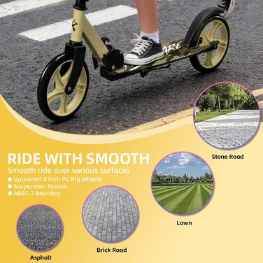 Самокат FREEDARE Cityroller для дітей та дорослих, складаний, колеса 200 мм, до 100 кг (Камуфляж)