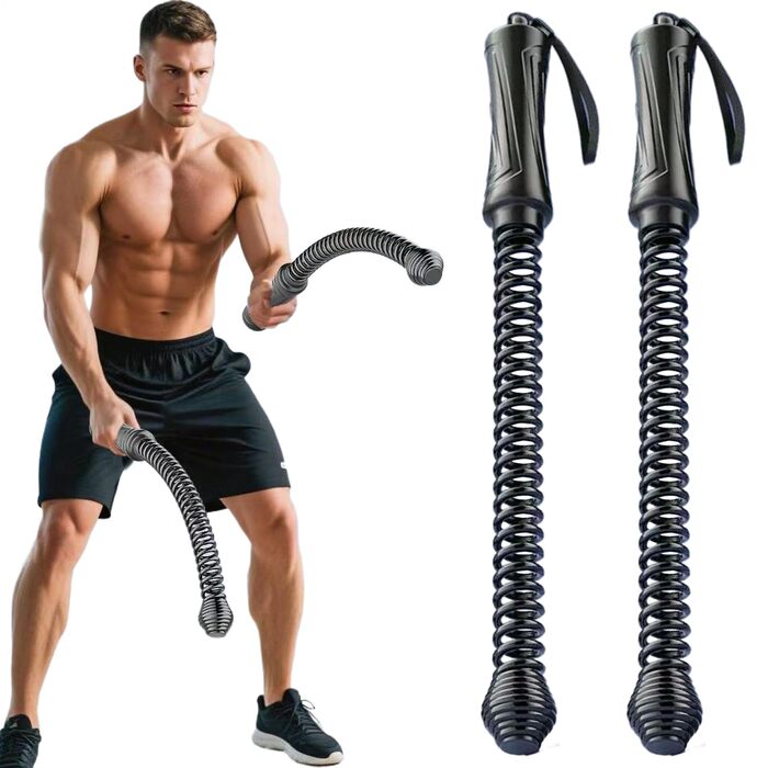 Бит-канат для фітнесу 2 шт., 43 x 3,5 см, сталь + PP, для силових тренувань