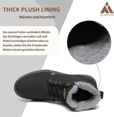 Зимові черевики Mishansha для жінок. Теплі, з підкладкою, зимові черевики та черевики на шнурівці, розміри 36-42 EU, 40 EU, чорний колір