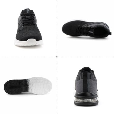 Кросівки для бігу Hitmars: спортивні, легкі, дихаючі, для чоловіків та жінок, Outdoor, Fitness, Jogging, чорний, сірий, блакитний, EU 36-48 (Сірий, 42 EU)