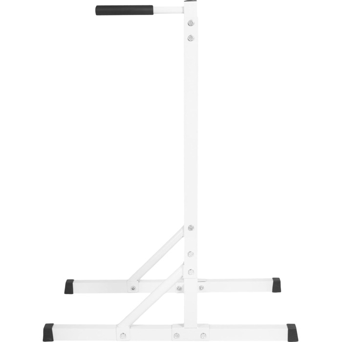 Станція для віджимань GORILLA SPORTS®, 98x65x125 см, до 150 кг, сталевий турнік, м'які ручки, чорна або біла, для фітнесу, паралети, бруси