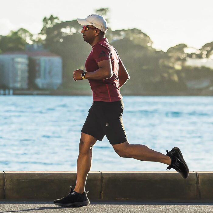 Кросівки для бігу FitVille чоловічі широкі (47 EU) - чорні, дихаючі, з антиковзаючою підошвою, для занять спортом та відпочинку