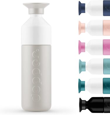 Термос Dopper Insulated 580 мл Gentle Grey – подвійні стінки, не протікає, зберігає холод до 24 годин та тепло до 9 годин, нержавіюча сталь, пляшка для води, чаю, кави