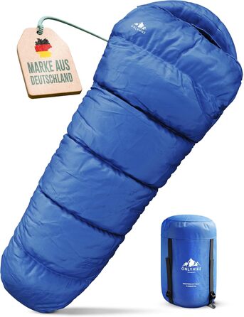 Спальний мішок ONLYHIKE® Outdoor [300GS] для кемпінгу, подорожей та активного відпочинку. Легкий (1700г), для весни, осені та зими (-5°C до 10°C). Розміри: L, XL. Кольори: зелений, синій.