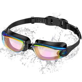 Окуляри для плавання дорослих та юніорів - антизапарні, HD лінзи, захист від УФ, водонепроникний ущільнювач, для тренувань, пляжу/басейну - зручна посадка, унісекс, чоловічі та жіночі окуляри для плавання