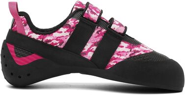 Жіночі скельні туфлі для скелелазіння, неслизькі, для залу та вулиці, з двома ремінцями, для початківців (38 EU, Рожевий)