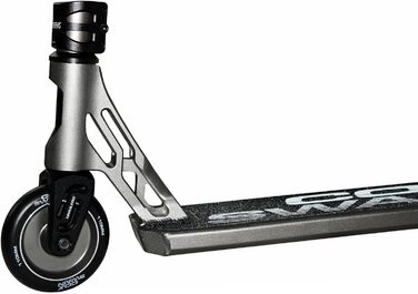 Трюковий самокат Cox Swain V-120 Pro, алюмінієвий, 110 мм колеса, ABEC-9, чорний