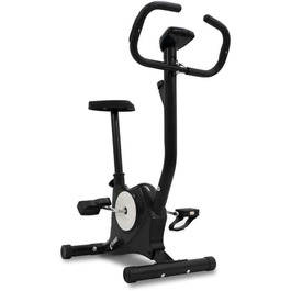 Велотренажер Ffitness FLC201BN для дому, кардіо, спалювання жиру, антицелюліт, тренування м'язів ніг, регульований опір, чорний