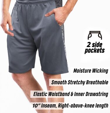 Чоловічі шорти Nike Dry-Fit для баскетболу, бігу, тренувань та фітнесу, 4 шт. в упаковці